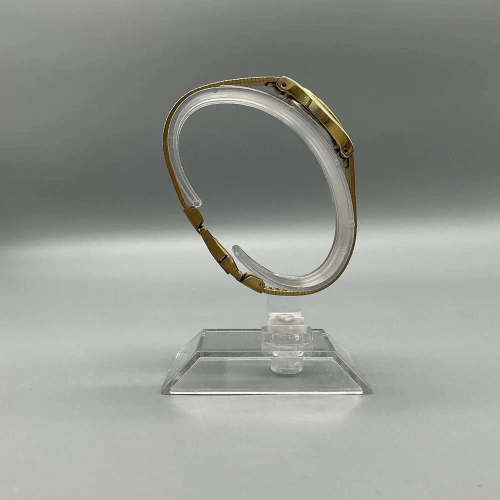 Vintage Citizen Quartz Womens Watch 17mm Gold Tone 5930-S25350 New Battery 7